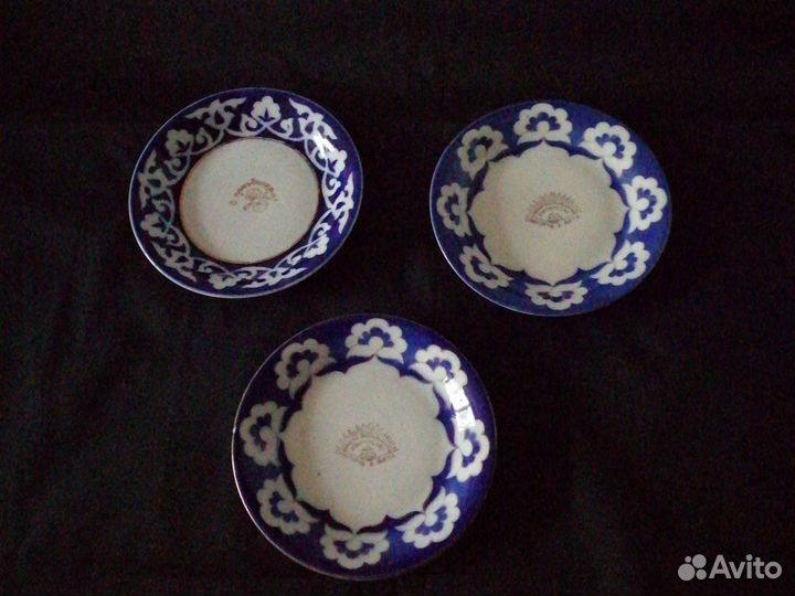 Блюдца и тарелки СССР. Бокалы стекло