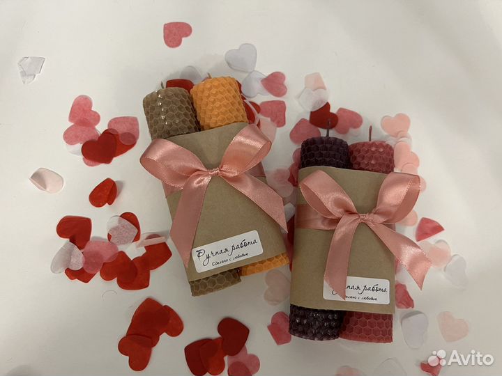 Свечи ручной работы из вощины