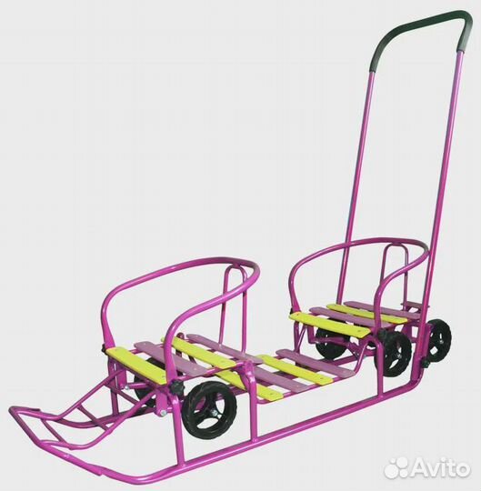 Санки для двойни погодок близнецов новые