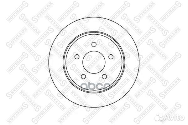 6020-9311-SX диск тормозной задний Chrysler Vo