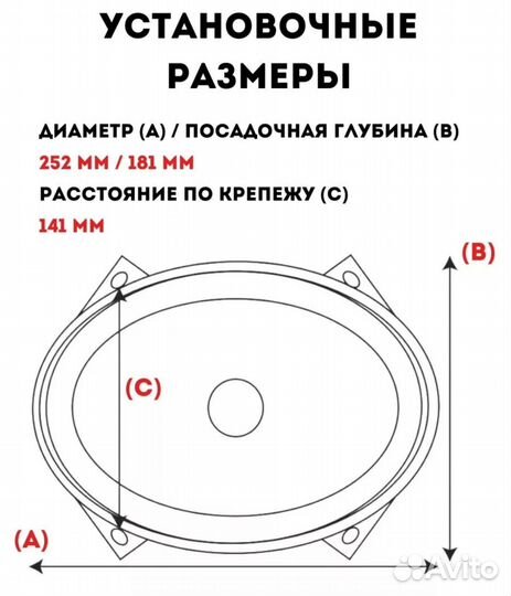 Колонки автомобильные овальные 7*10 Kenwood