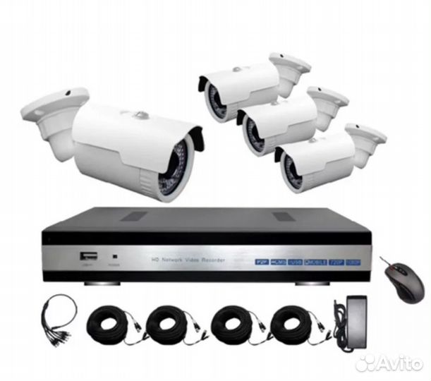 Установка систем видеонаблюдения + домофон