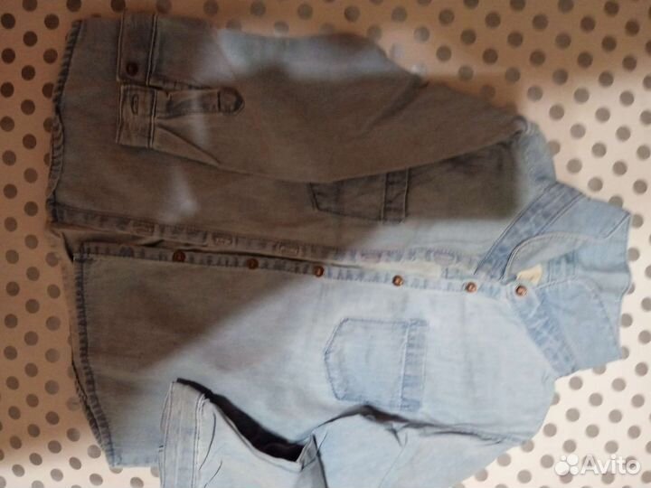 Рубашки джинсовые для девочки