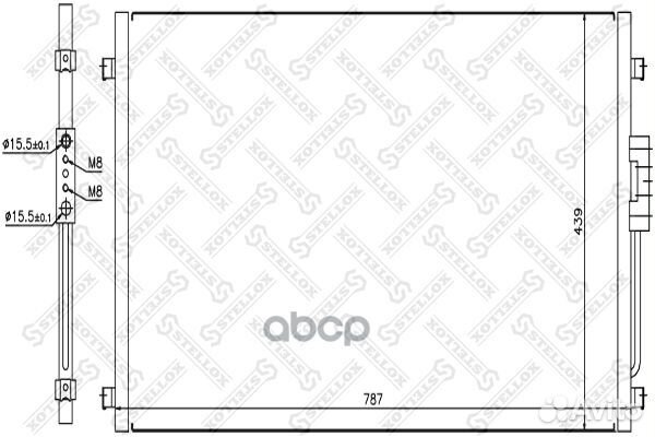 10-45186-SX радиатор конд Chrysler Voyager 2.4