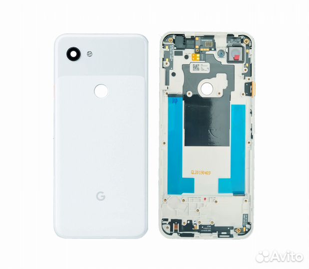 Задняя крышка для Google Pixel 3A XL белая (Clearl