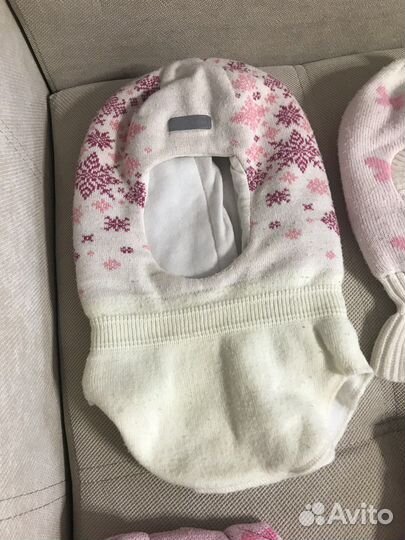 Теплые шапки на девочку