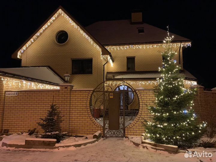 Новогоднее украшение частных домов и др. объектов