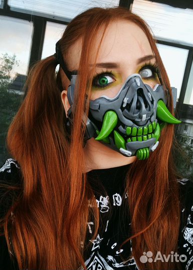 Маска Киберпанк. Карнавальный костюм для Хеллоуина