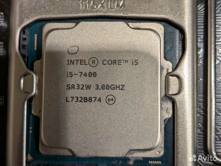 Процессор i5 7400 ga-h110m-s2 16 gb ddr4