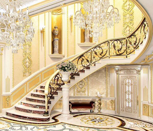 Профессиональное золочение, позолотчик лепнины