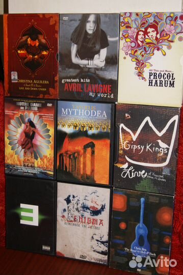 200 двд Дисков -Музыкальные диски