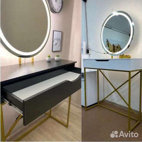 Зеркало лофт гримерная станция Торри