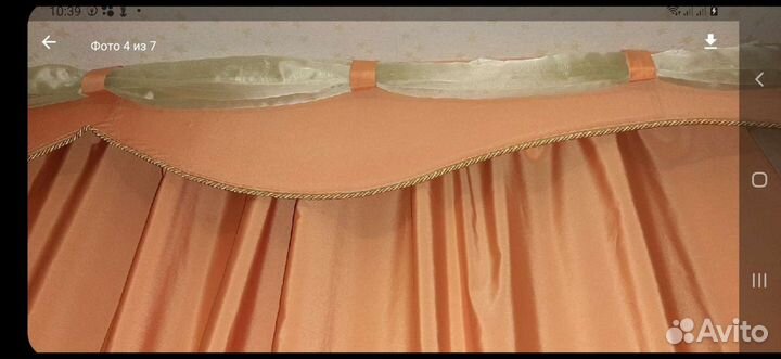 Шторы с ламбрекеном новые