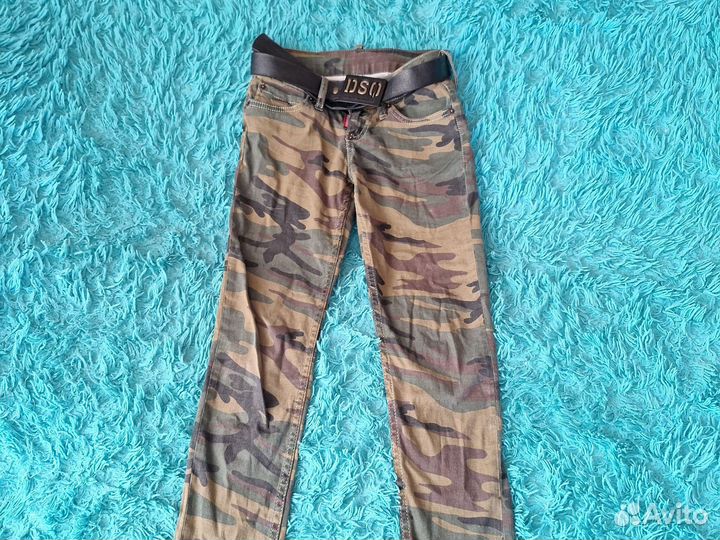 Брюки хаки для девочки