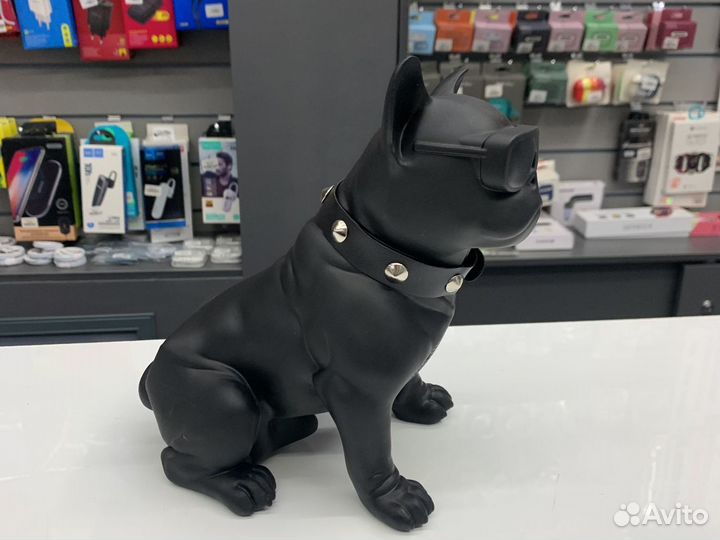 Колонка бульдог беспроводной черный