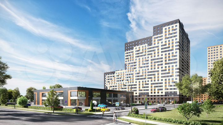 2-к. квартира, 49,2 м², 1/25 эт.