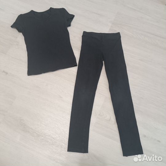 Футболка и леггинсы на гимнастику/танцы, 110 см