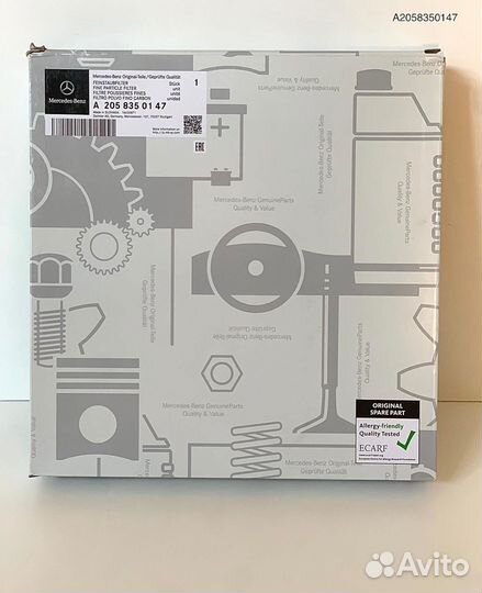 Оригинал Mercedes A2058350147 Фильтр салона угольн