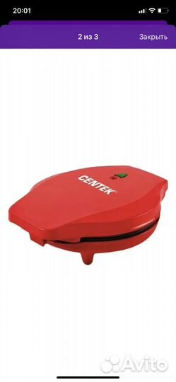 Электрическая вафельница новая