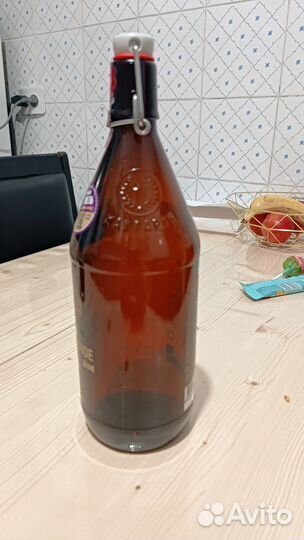 Стеклянная бутылка 1 л