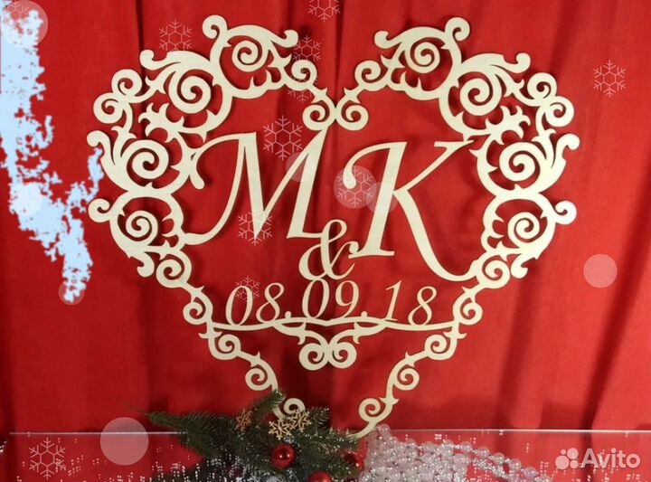 Монограмма на свадьбу / свадебный герб