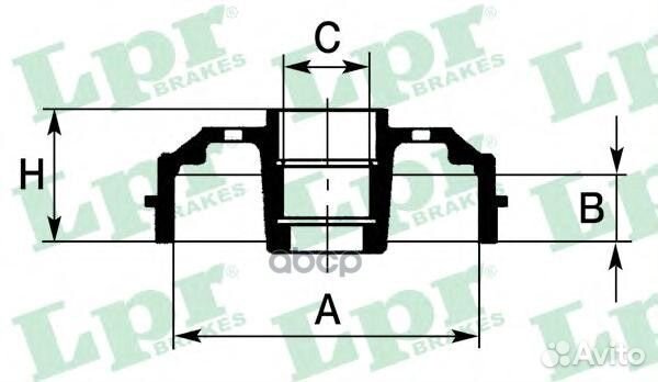 Барабан тормозной 7D0627 Lpr