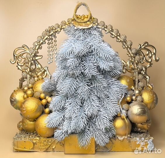 Новогодняя композиция с подсветкой