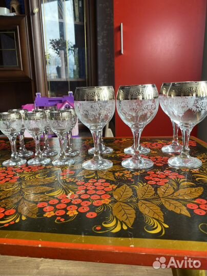 Набор бокалов, рюмок, фужеров