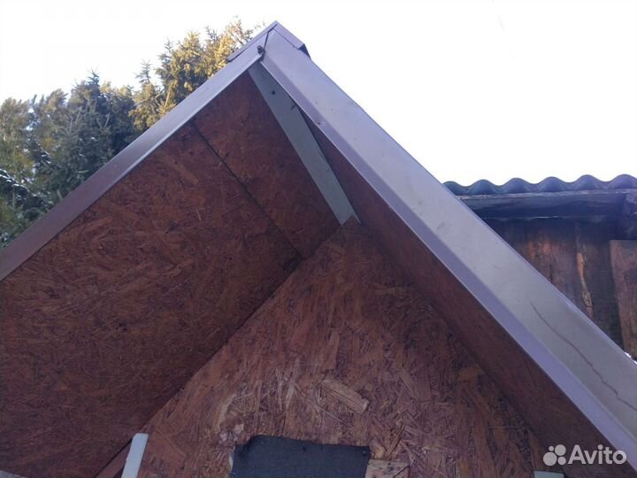 Будка для собаки утепленная с крышей-профлист