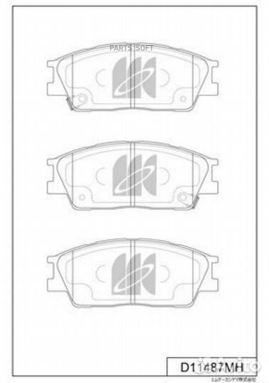 Kashiyama D11487MH Колодки торм.пер