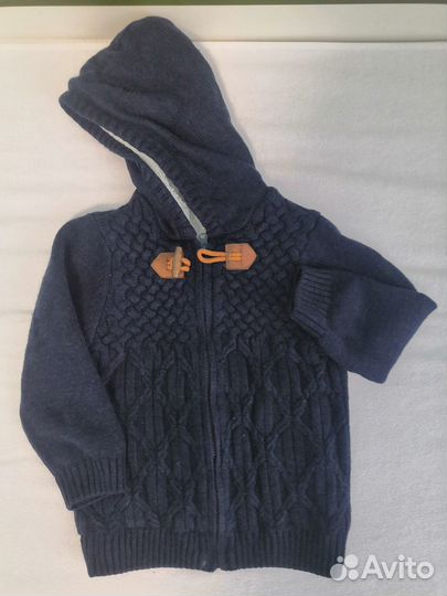 Утепленная толстовка с капюшоном (122-128)