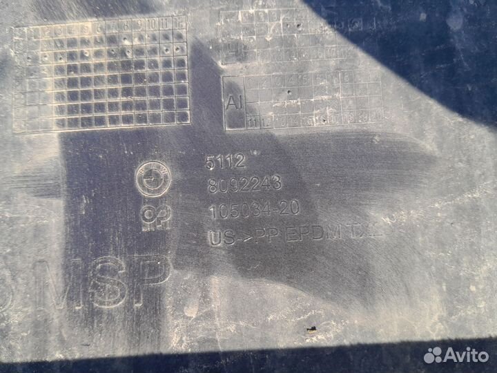 BMW X6 G06 Юбка заднего бампера 51128092243