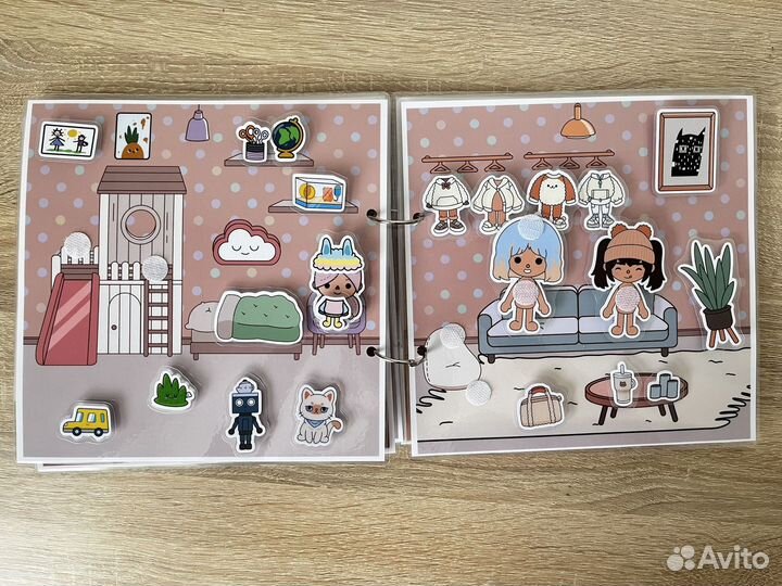 Домик Тока Бока книжка на липучках подарок