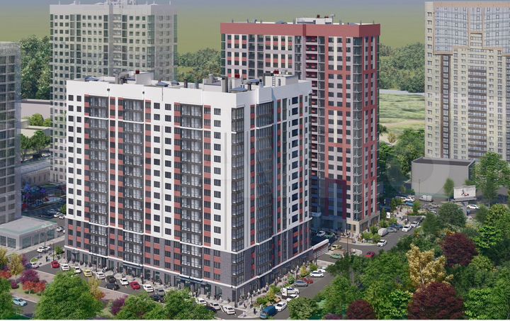 2-к. квартира, 68,7 м², 14/21 эт.