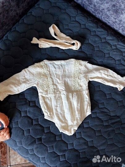 Муслиновое боди с повязкой