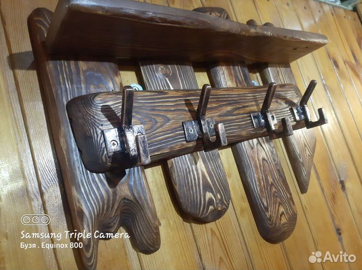 Вешалка- полка для бани