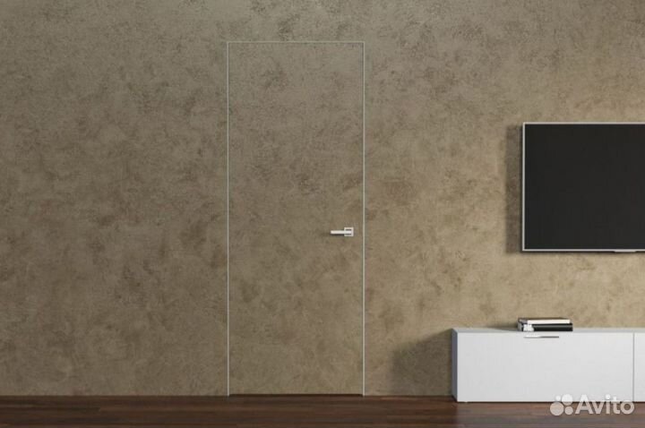 Скрытая дверь под отделку