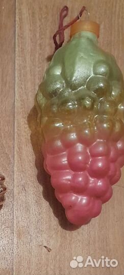 Редкая елочная игрушка стекло винтаж кремлевская