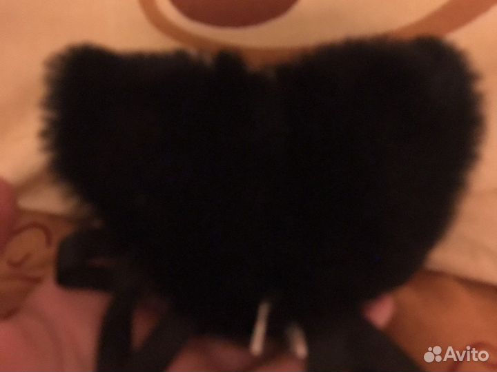 Кошачьи ушки на заколках черные