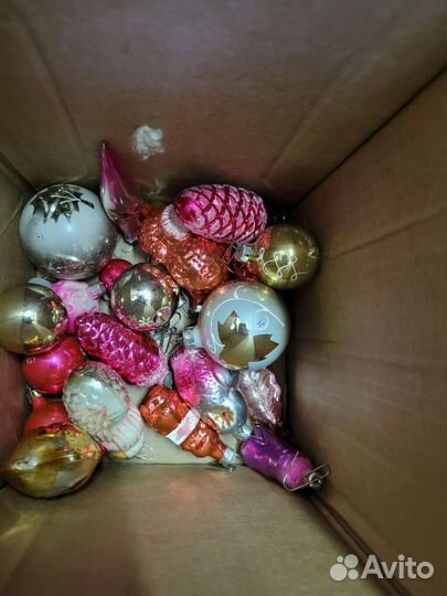 Советские елочные игрушки 50 шт