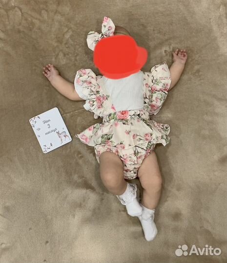 Платье боди для девочки. Новорожденному
