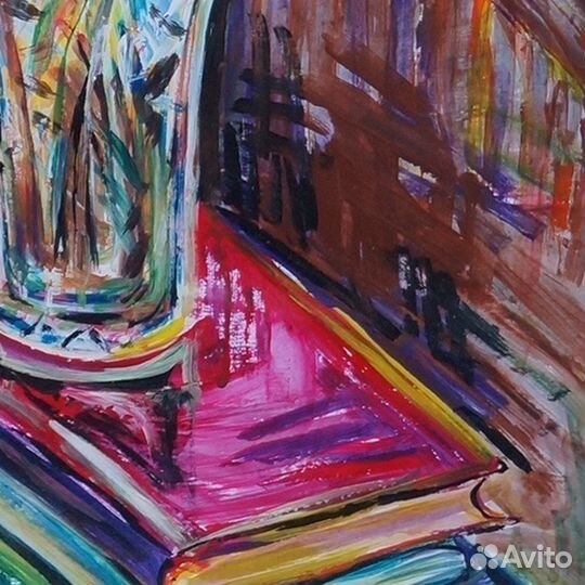 Акрил, современ. искусство. Бумага.45x61