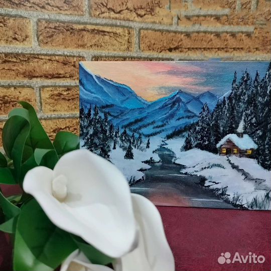 Картина акрилом на холсте