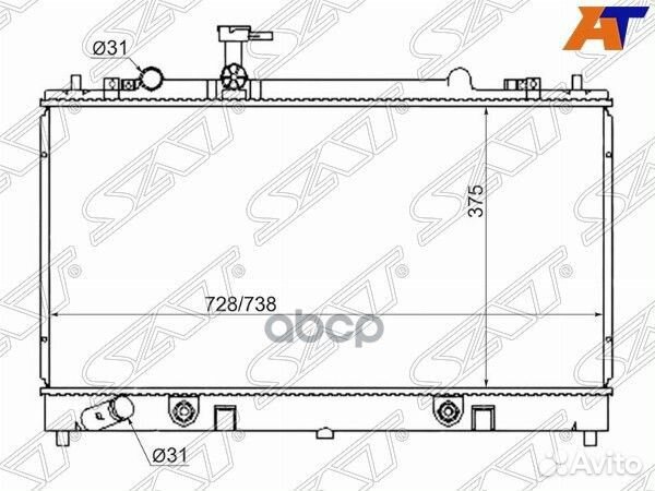 Радиатор Mazda Mazda6 02-08 / Atenza 02-07 MZ00