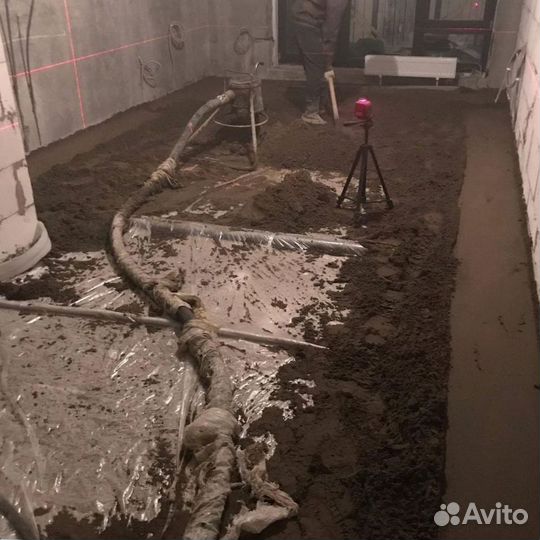Полусухая стяжка пола