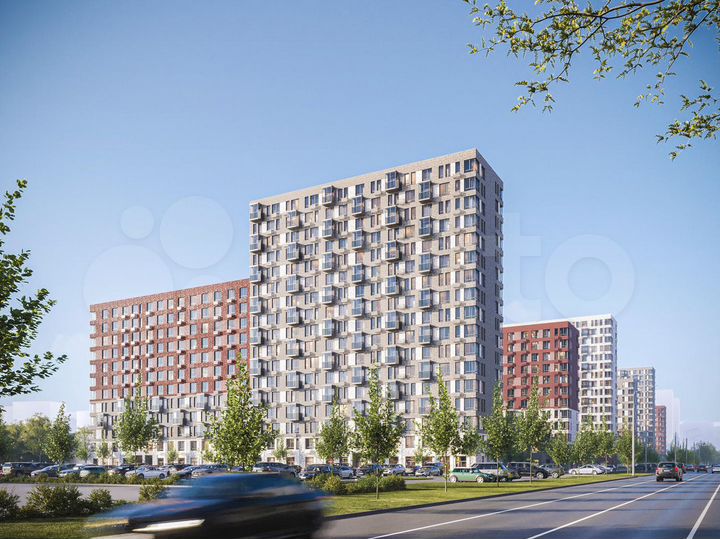 2-к. квартира, 40,6 м², 12/17 эт.