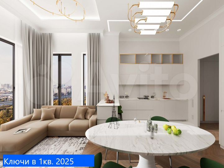 2-к. квартира, 53,3 м², 2/4 эт.