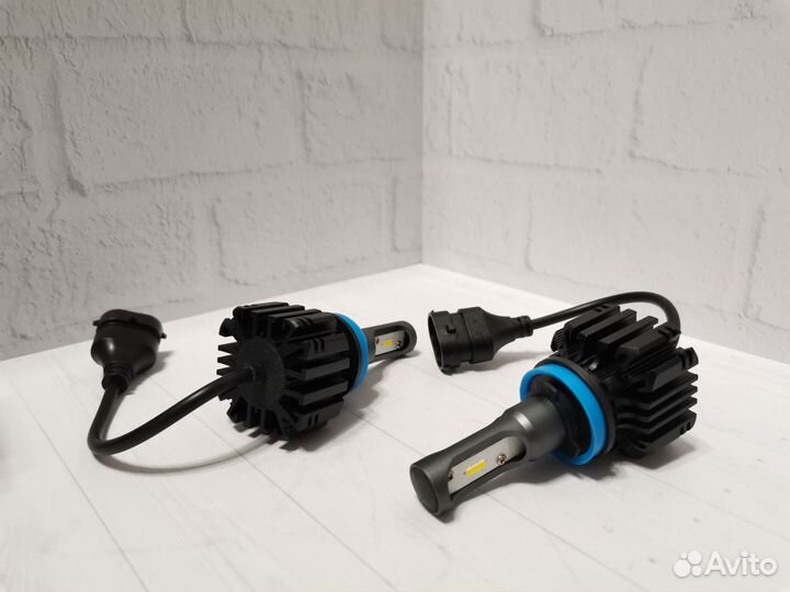 Светодиодные лампы H11 H8 HB4 H27 жёлтые 3000K LED