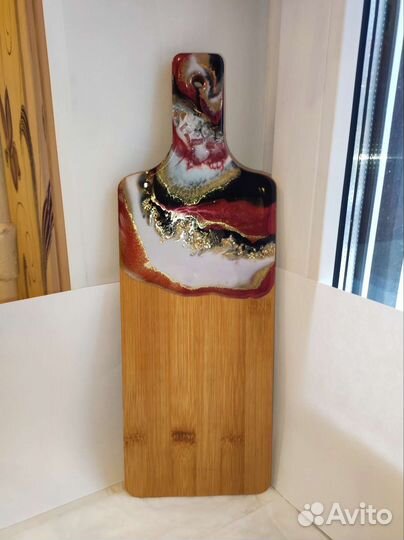 Доска деревянная сервировочная