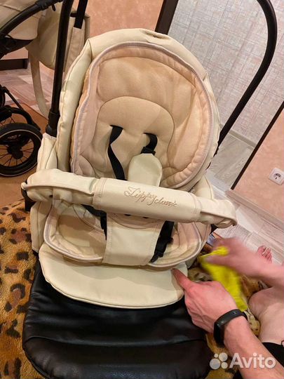 Коляска 2 в 1 эко кожа